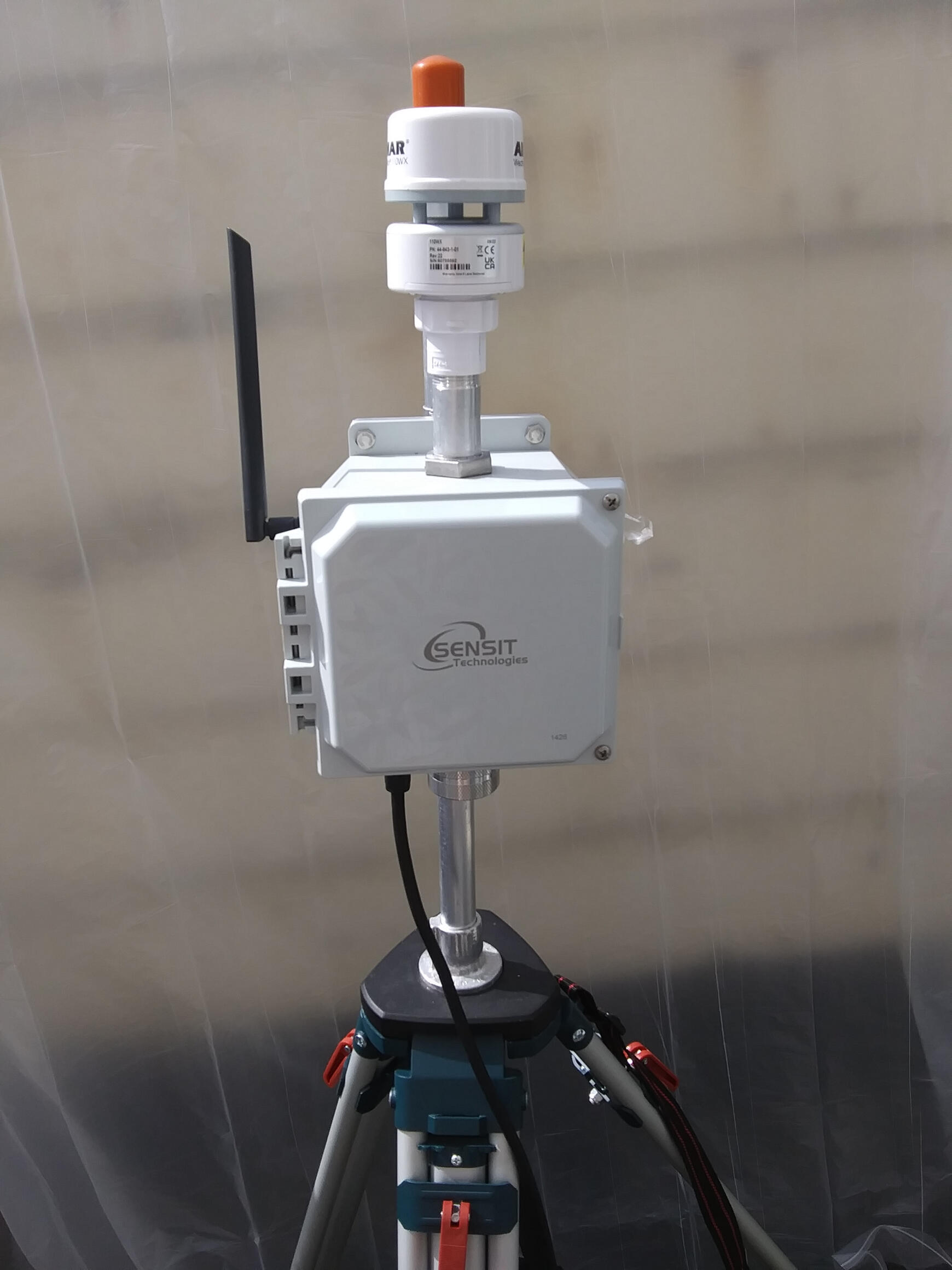 Sensit SPOD, in the box and deployed.